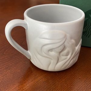 Starbucks ceramic light grey mermaid mug